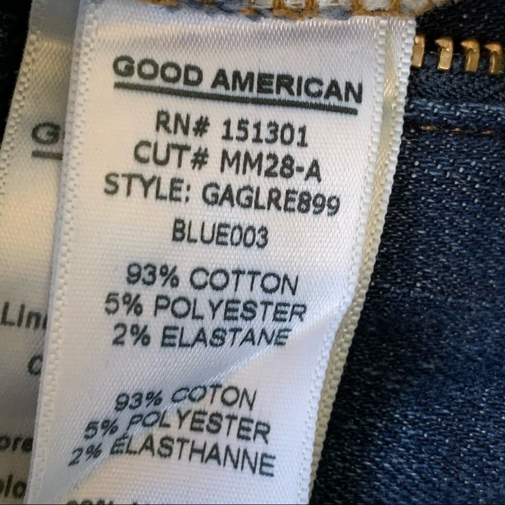 Good AMERICAN Good Legs Jeans Sz 0/25 - Picture 7 of 9